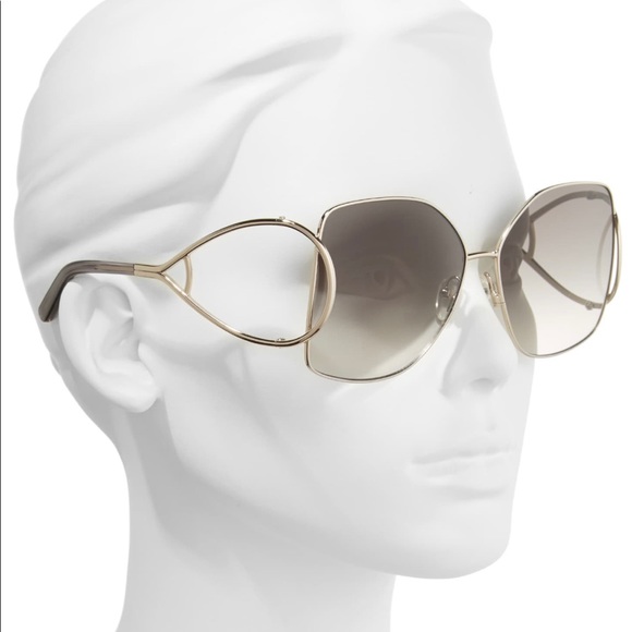 New Chloe | Modified Square Sunglasses 63mm - Picture 10 of 16